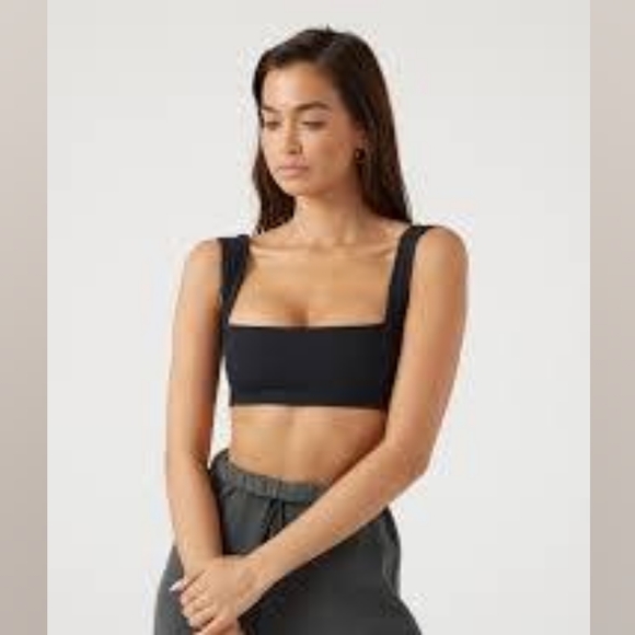 Joah Brown rare bandeau bra size  sueded mocha size s/m in great condition - Picture 6 of 7